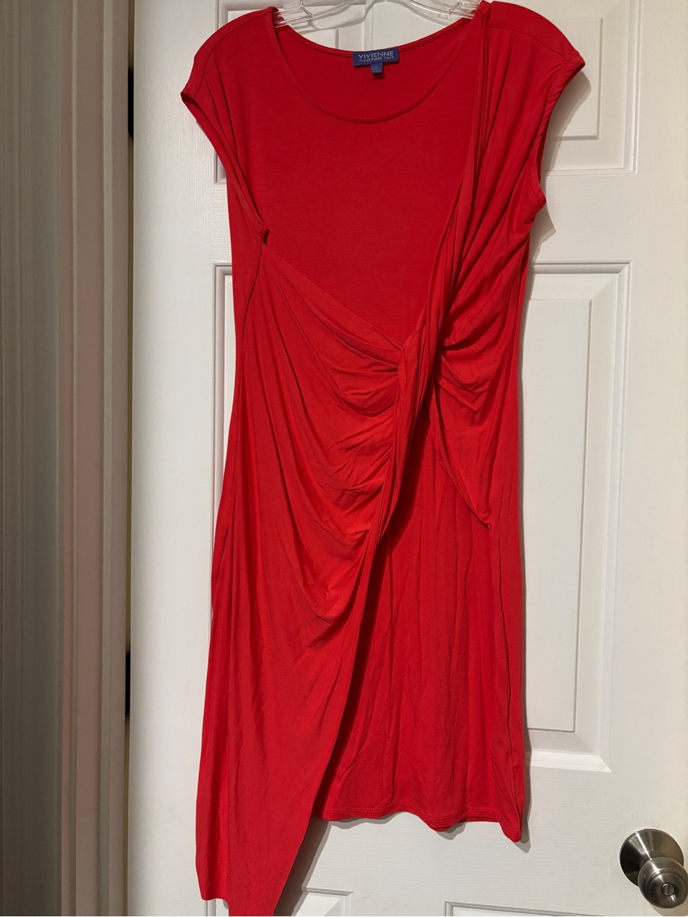 Vivienne Tam Asymmetrical Ruched Knit Dress - Size M